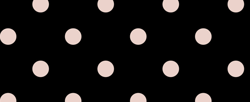 kropki beż na czerni 2 i 2,5 cm 